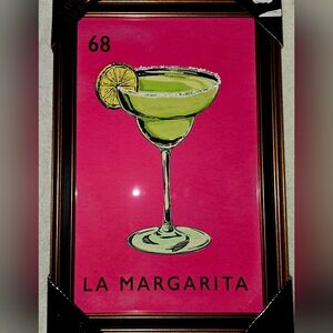 Loteria #68 La Margarita and #80 El Tequila prints by Sapna Shah